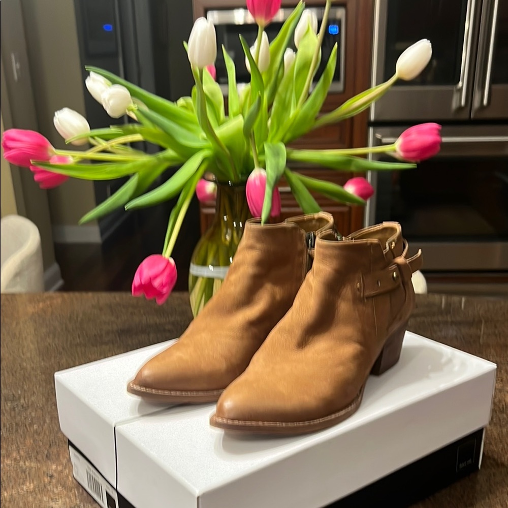 Cognac Ankle Boots
